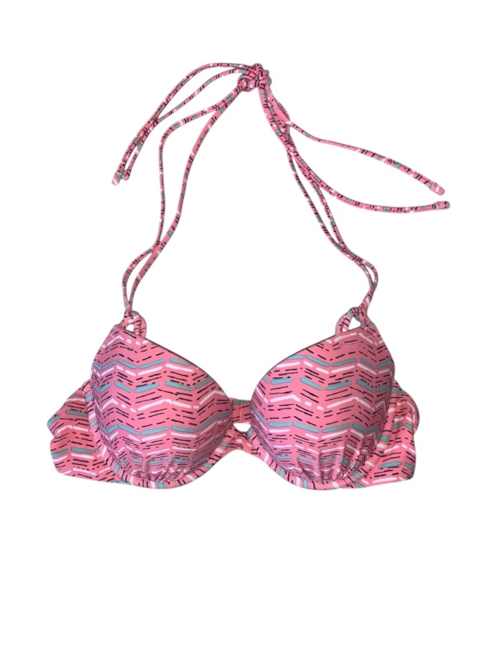 Aerie Coral Pink Push-Up Underwire Bikini Top‎ 34B “Brooke”